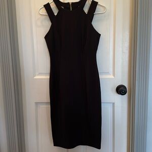Size 2 Calvin Klein Black Dress